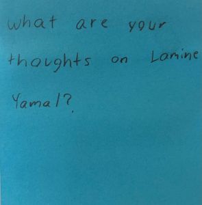 What are your thoughts on Lamine Yamal?