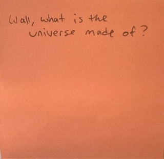 Wall, what is the universe made of?