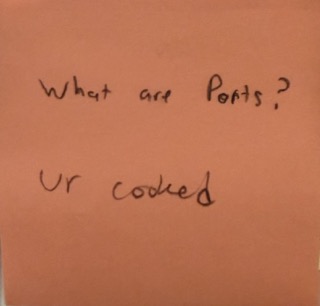 What are ports? ur cooked