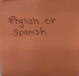 English or Spanish
