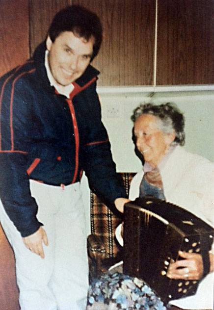 Photograph of Seamus Connolly with his mother