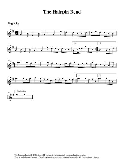 This tune is named for a winding part of the road leading into Lisdoonvarna, County Clare. Try pedalling a bicycle up or down those hills! This single jig was very popular with The Kilfenora C&eacute;il&iacute; Band during my tenure with them. It is performed on this track by Geraldine Cotter on the whistle. Thanks for the memories, Geraldine. As they say in County Clare, 'keep the fire down, and keep pedalling'.