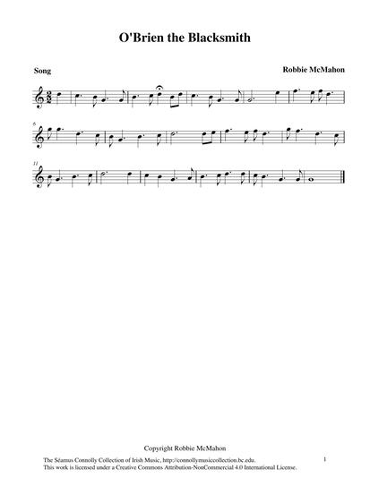 Another song from the pen of Robbie McMahon. I first heard him sing it at a County Clare Fleadh Cheoil over fifty years ago, and it has stayed with me down through the years. Robbie sang it again for me the afternoon that I visited his home in 2009, and I was delighted to capture it on disc. Thanks again, my friend, for the joy that you have given to all of us who knew you and who loved your expressive interpretations of all those lovely songs.