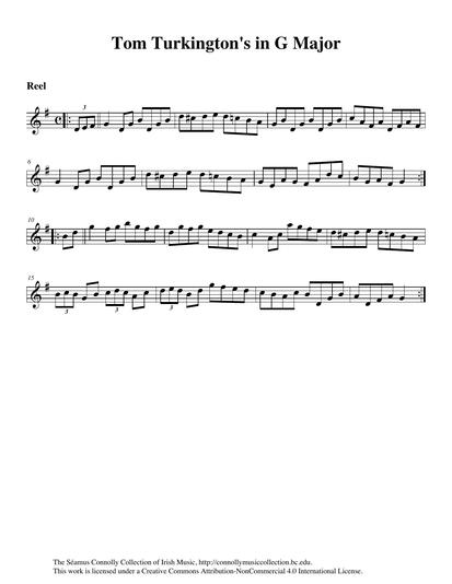 The young Cape Breton fiddle player Kimberley Fraser gives us an exciting blend of Irish and Cape Breton fiddle styles. She plays another reel from the music of County Tyrone fiddle player Tom Turkington (see <a href="https://library.bc.edu/ds/connolly/document/581" target="_self">'Tom Turkington's in C Major'</a>).