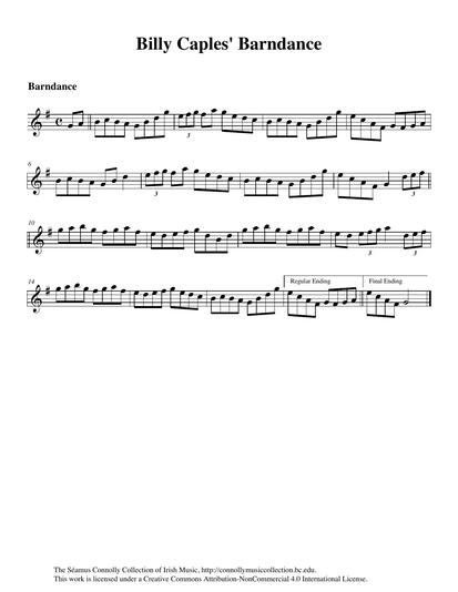 This barndance is another tune from the repertoire of Boston accordionist Billy Caples. I am joined by Nicole Rabata playing flute and Kevin McElroy playing the tenor banjo. Gabriel Donohue later added his piano playing to the track.