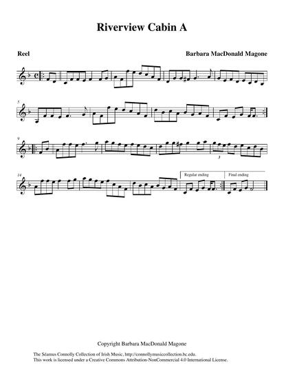 Barbara MacDonald Magone composed this tune on a trip to one of the best-known and best-loved fiddle camps. She writes, 'This reel was written for the great cabin I inhabited (with many good musician friends) over the many years that I taught at the Valley of the Moon Scottish Fiddle camp in the redwoods in northern California.'