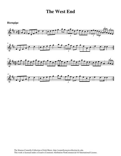 I recorded Mrs. Galvin playing this hornpipe at a concert over fifty years ago in County Clare. Jerry O'Sullivan plays it on this track with a slightly different arrangement. This tune is sometimes attributed to the nineteenth-century Newcastle fiddle player and composer James Hill, and it appears in William Honeyman's <em>The Strathspey, Reel, and Hornpipe Tutor</em>. In parts of New England, it is played as a reel for contra dancing.