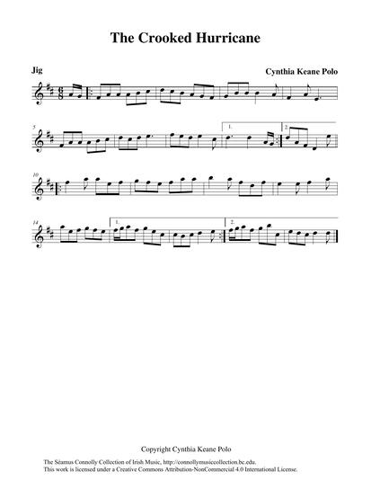 My good friend Cindy Polo made this tune and dedicated it to another friend, Randy Bridgman. I enjoyed playing this tune with Cindy and Gabriel Donohue. In Cindy's own words, she tells us about 'The Crooked Hurricane': <br /><br />'What else to do while the power is out in the middle of a hurricane? Fiddle and fiddle! I composed this tune as Hurricane Irene battered eastern North Carolina in 2011. The hurricane did not travel as expected. Its unusual pattern of travel was described as crooked. The tune too is crooked in the style of some Canadian fiddle tunes. I dedicate the jig to my friend Randy Bridgman, a native of Newfoundland. This tune is also crooked, somewhat like the shape of many of the trees in my garden when the storm subsided.'