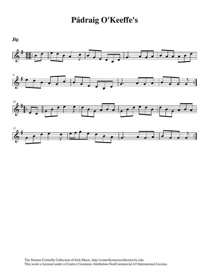 I first heard this tune played by Nicky McAuliffe and Connie O'Connell on two fiddles. They played it at a concert in Miltown Malbay at the Willie Clancy Summer School in 1988. They learned the tune from a P&aacute;draig O'Keeffe manuscript. Here we listen to fiddle player Kevin Burke playing the jig in his unmistakable lilting style.