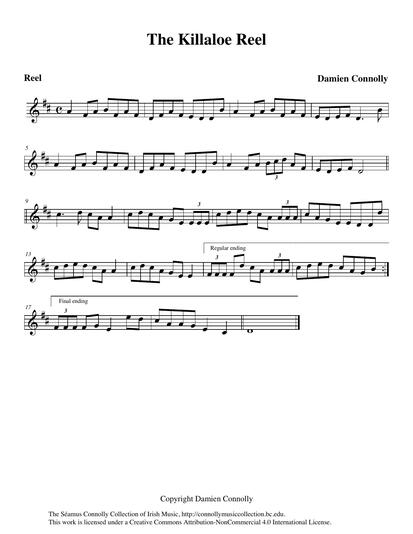My nephew Damien Connolly plays a reel of his own composition. In his words he tells us about his native Killaloe: 'I am very proud of my hometown of Killaloe, County Clare. I lived there for twelve years before moving to Ennis. Killaloe is my first love, as it were. Every morning I would open the window and look out on the hills of the surrounding countryside and breathe in the fresh air. I have so many fond childhood memories from that old town. It's situated right on the river Shannon, so it's a beautiful place indeed... A couple of years ago, I purchased a bouzouki off eBay, tuned it up, and this is the tune that fell right out.'