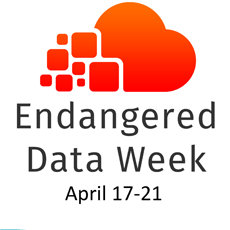 Endangered Data Week logo and poster