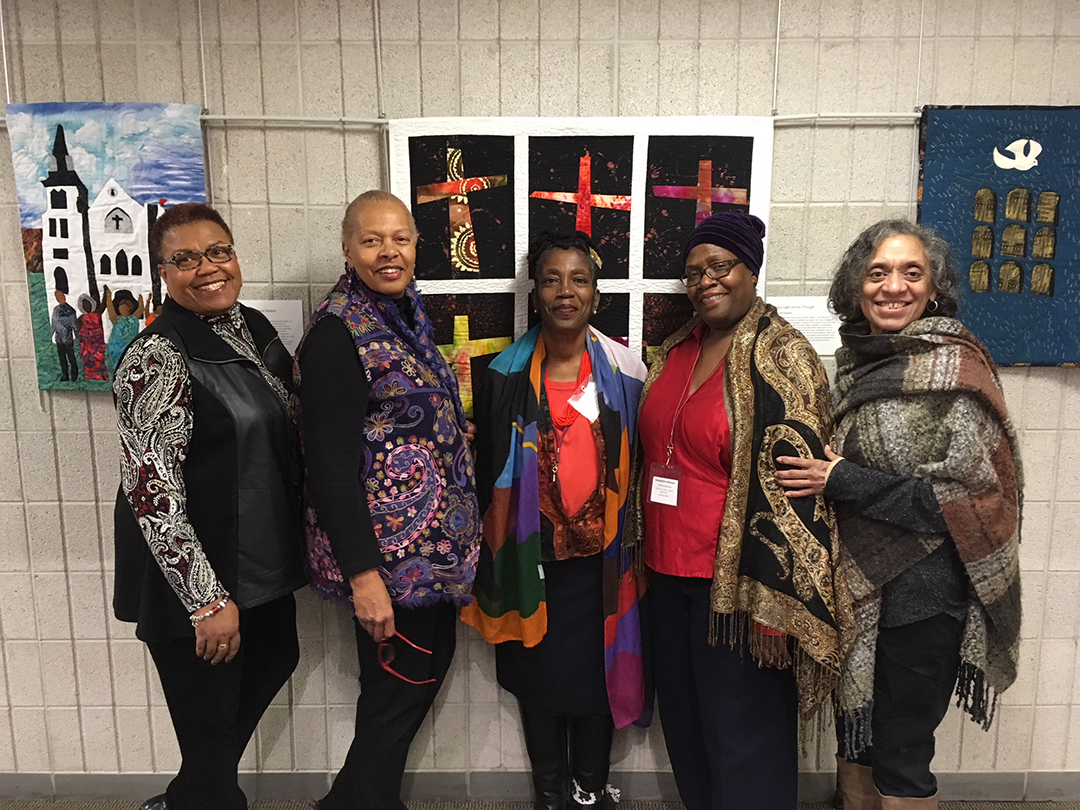 Photo of the women who put the exhibit together