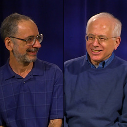 Professors Avner Ash & Robert Gross during their interview