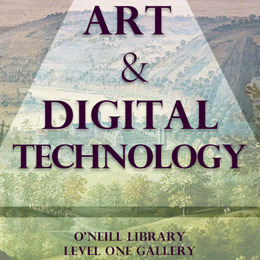 Poster for the Art and Digital Technology exhibit