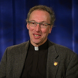 Father Stegman during his interview