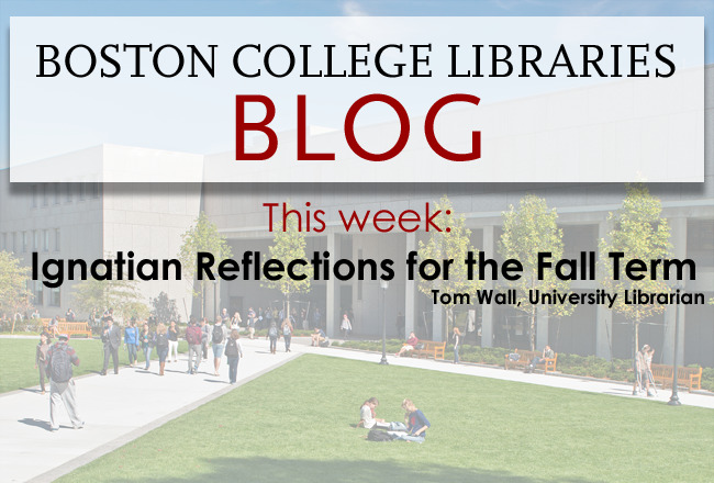 Reads This week: Ignatian Reflections for the Fall Term, by Tom Wall, University Librarian.
