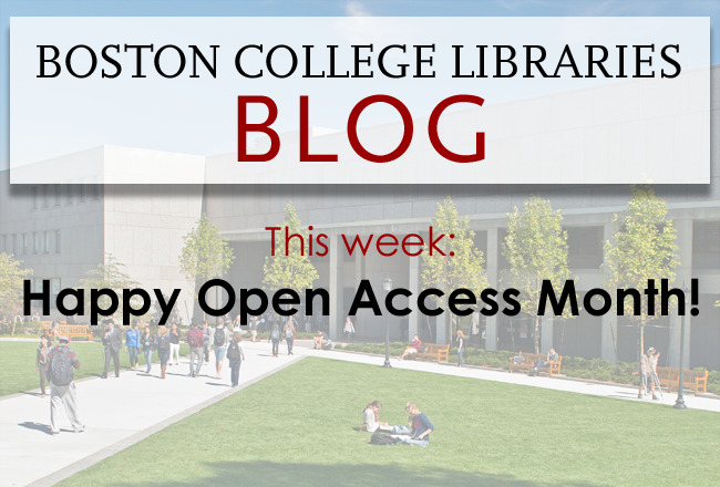 Happy Open Access Month!