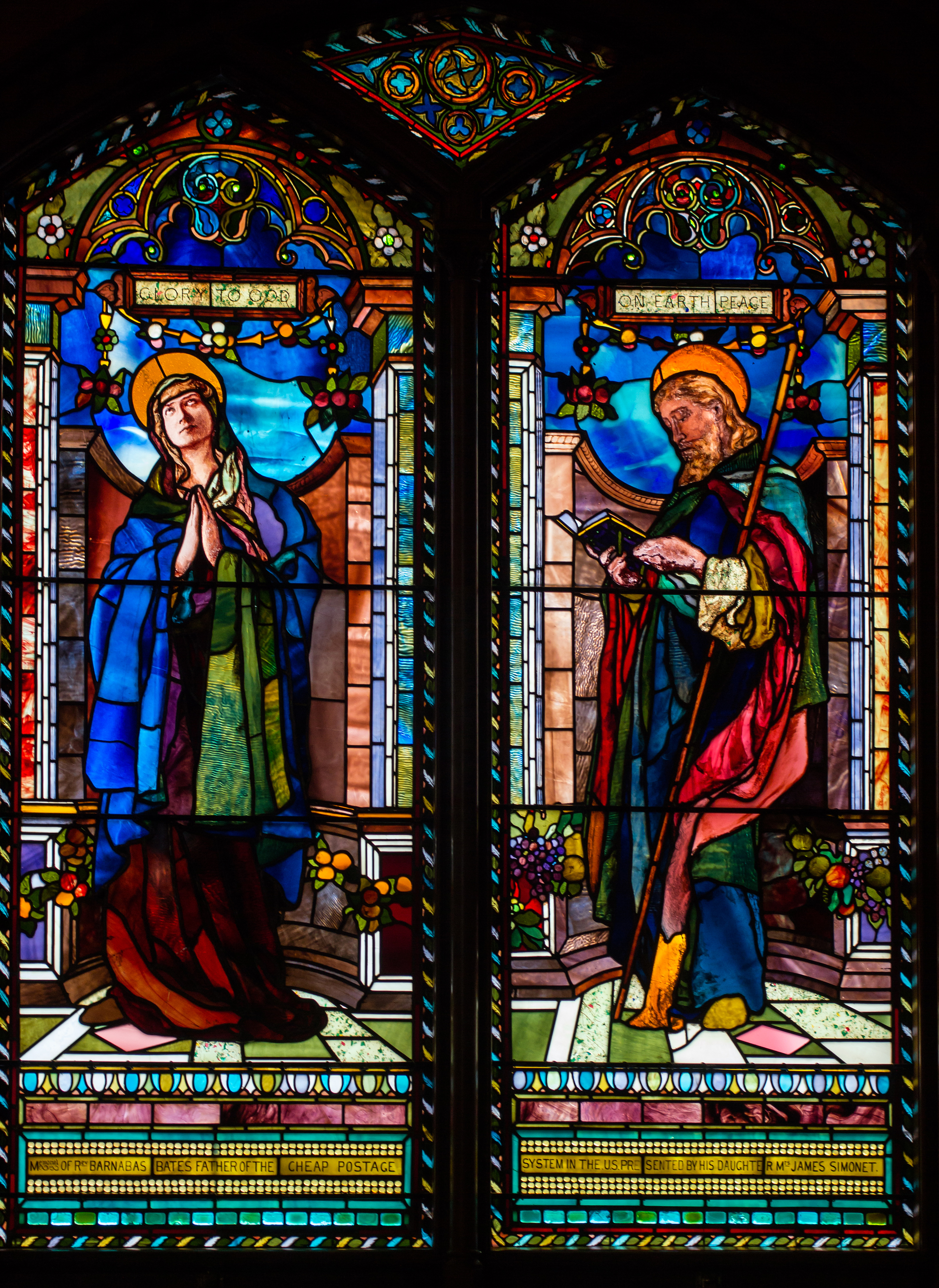 St. Barnabas and the Virgin, Rev. Barnabas Bates Memorial