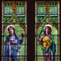 Faith and Charity, Francis and Martha Peabody Memorial Windows