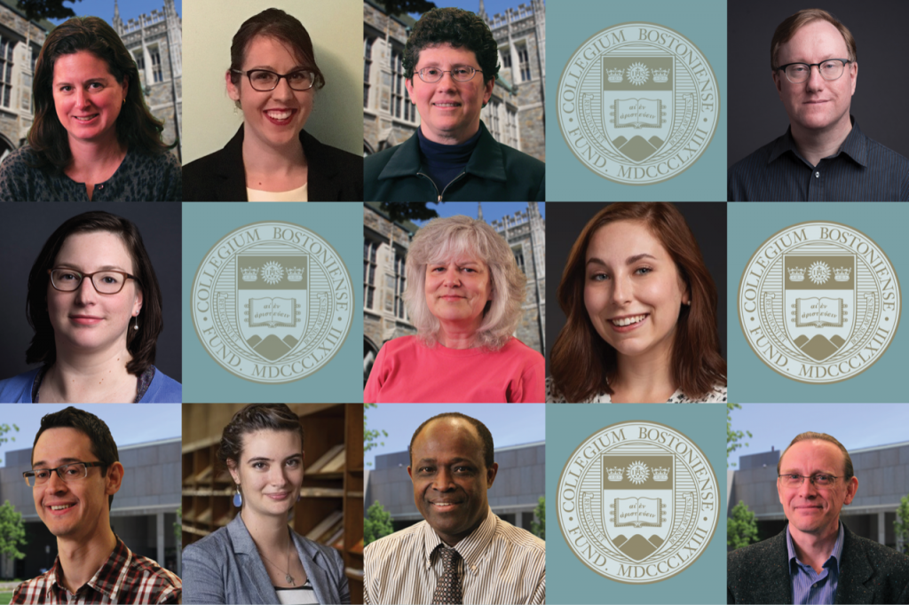 Photos of 11 BC Library staff arranged in a rectangle