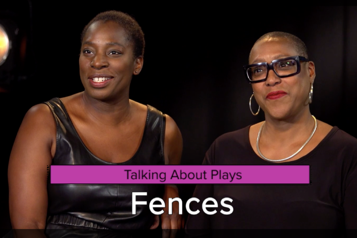 Still from an interview with Paulette Randall and Tanya Moodie about August Wilson's play Fences.