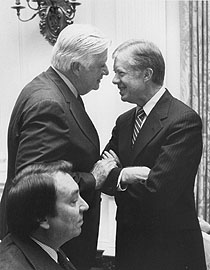 O'Neill with President Jimmy Carter
