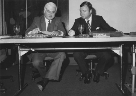  Dr. Campanella with Boston College Trustee William F. Connell ’59, the namesake of the School of Nursing.